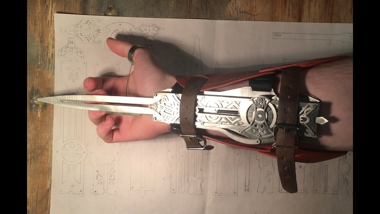 Steel hidden blade from ebay YouTube