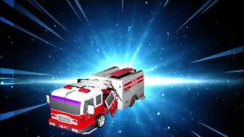 911 Fire Truck Real Robot Transformation Game