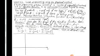 Lesson 4.2 (Linear Programming Problems; graphical method)