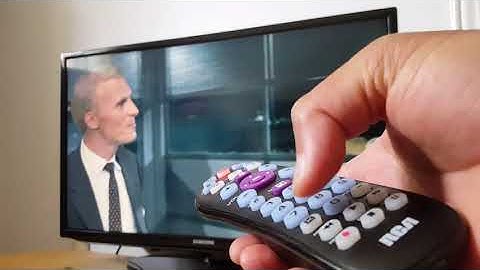 How to program an RCA universal remote control, no code required
