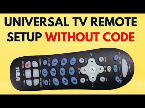 How to program an RCA universal remote control, no code required