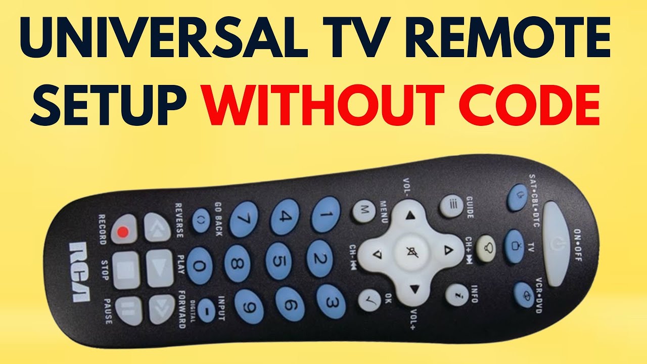 How To Program An Rca Universal Remote Control, No Code Required - Youtube