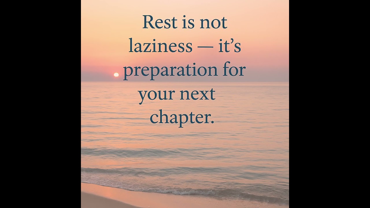 Rest is part of growth. 🌸