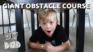 INDOOR OBSTACLE COURSE! | DIY Dad