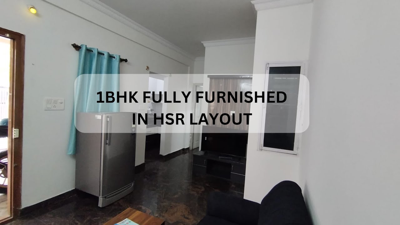 1BHK Furnished Couple Friendly Flat in HSR Layout Alt Service