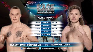 CAGE 52 Runarsson vs Peltonen - Full Fight MMA
