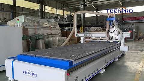 TechPro ATC CNC router TPM2050ES with saw blade for testsing