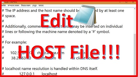 Edit HOST File!!! win10,8.1,8,7,xp