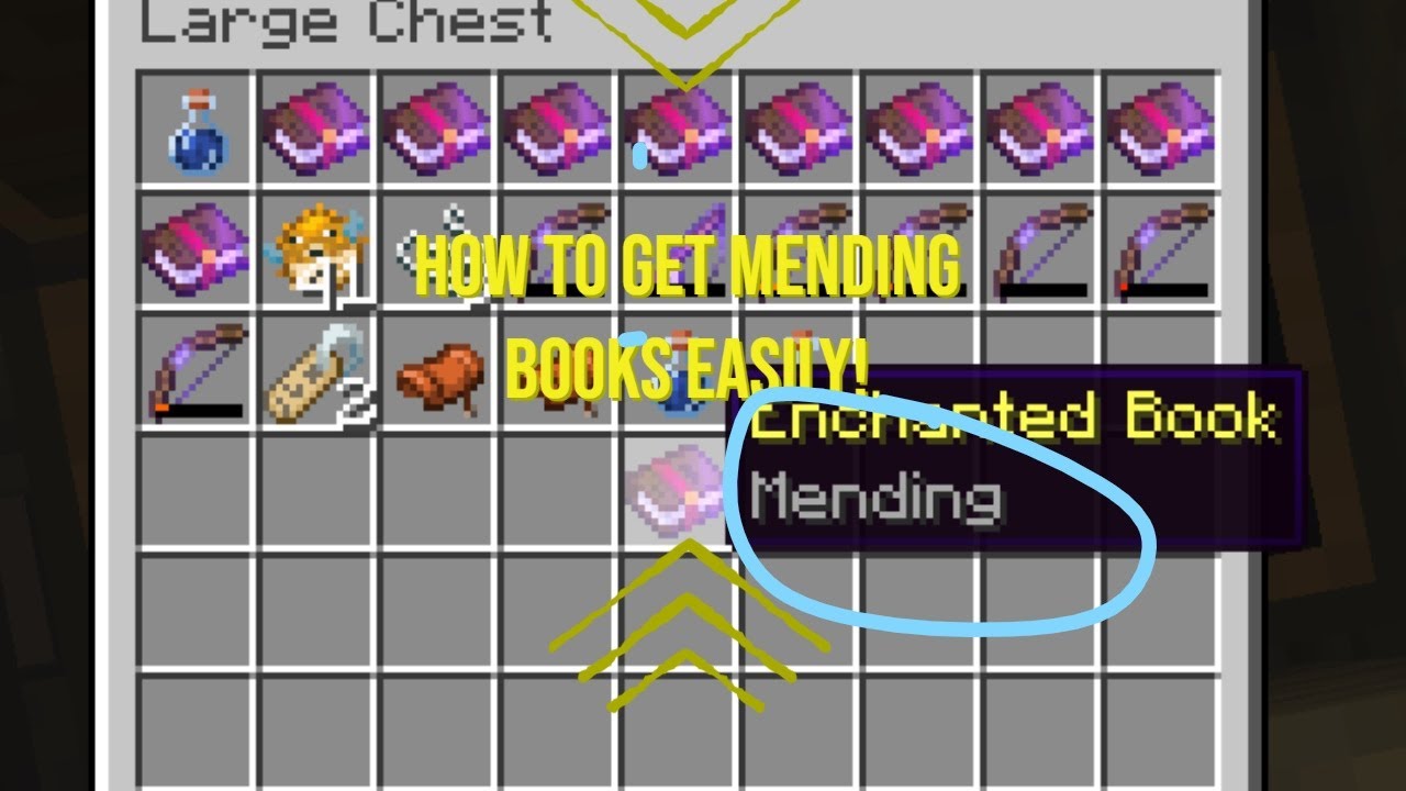 BEST WAY TO GET MENDING BOOKS IN MINECRAFT! (Super easy!) - YouTube