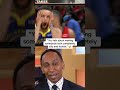 Stephen A. Smith’s reaction to Steph cooking 😭 #shorts