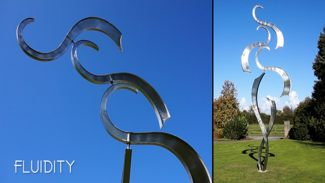 Timelapse of largest kinetic wind sculpture to date - Fluidity #Shorts