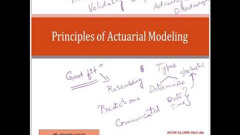 Principles of Actuarial Modeling Concepts in CT4 Models
