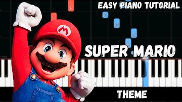 Super Mario Theme (Easy Piano Tutorial)