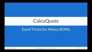 Excel Tricks for Messy BOMs screenshot 2
