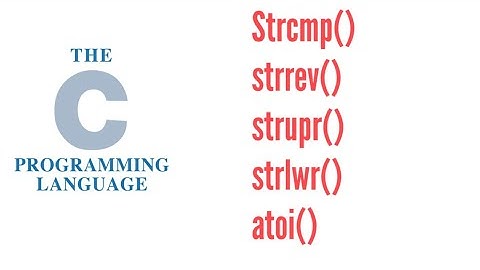 C Language Program with simple way strcmp, strrev, strupr, strlwr, atoi function in c in Hindi/Urdu