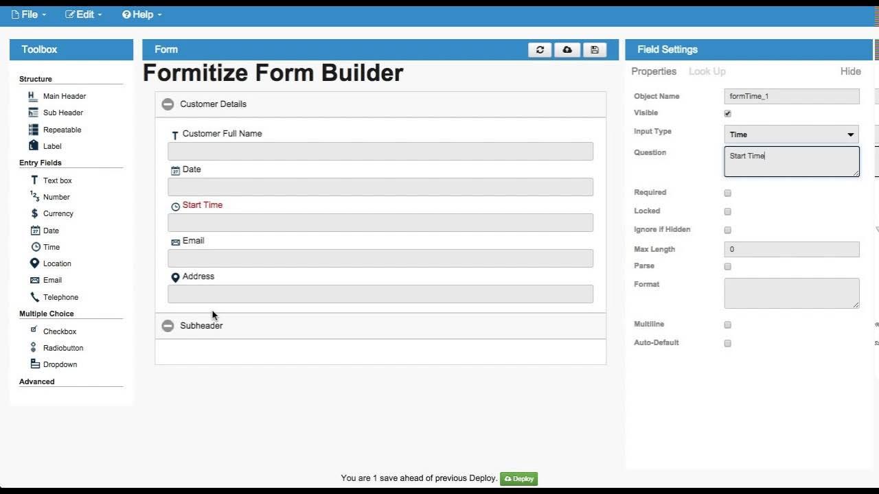 Form builder. Form builder