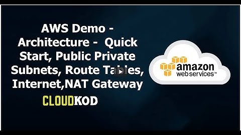 AWS Demo -  Architecture -  Quick Start, Public Private Subnets, Route Tables, Internet,NAT Gateway