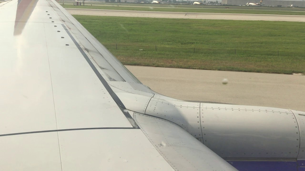 Southwest Airlines Boeing 737-7H4 Pushback taxing Takeoff from Philadelphia PHL