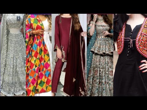 5 Different Types of Most Favourite Pakistani Dress Designs|| Pakistani ...