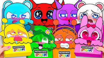 💖Paper DIY💖 Unboxing INCREDIBOX Blind Box, How to make SPRUNKI Blind Bag