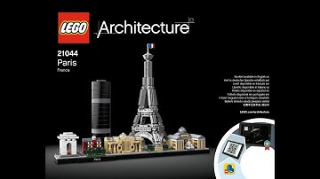 LEGO Set 21044  Architecture Paris Building instrucions
