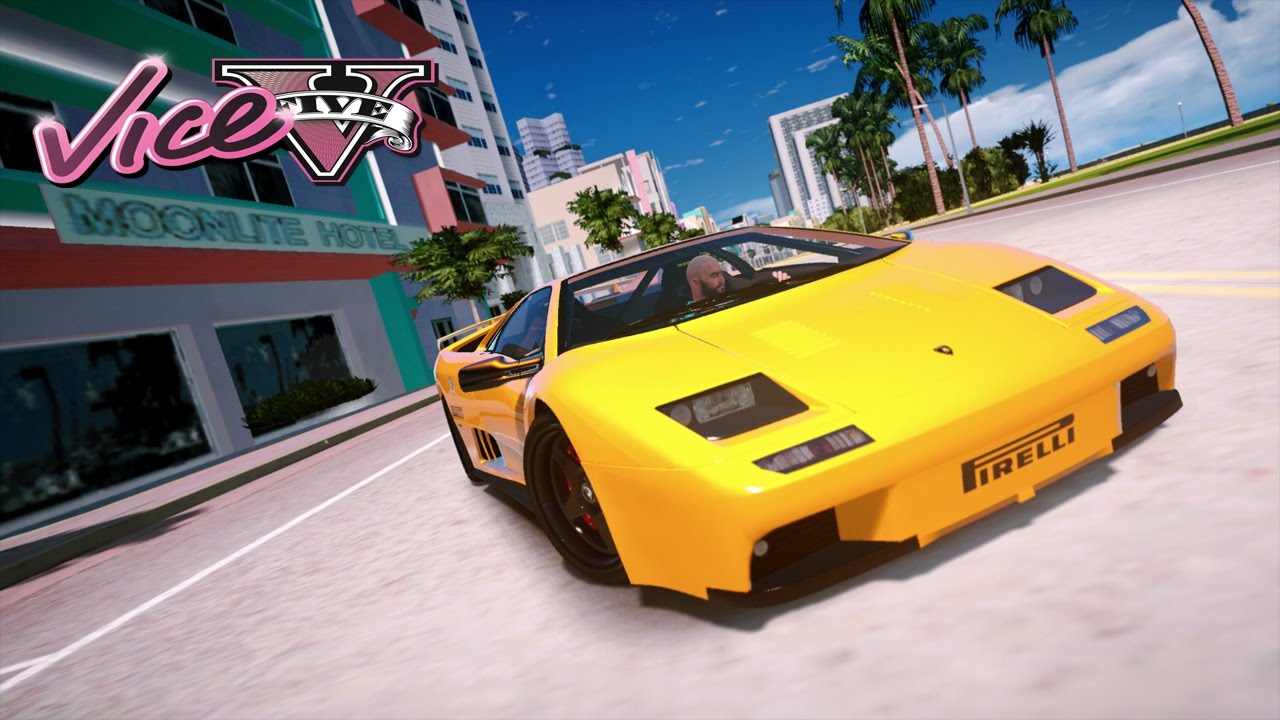 GTA 5 MICHAEL TRIP TO VICE CITY (GTA 5 REDUX PC MODS) - YouTube