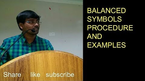 BALANCED SYMBOLS || PROCEDURE || EXAMPLE ||PROGRAM || STACK APPLICATIONS || DATA STRUCTURES