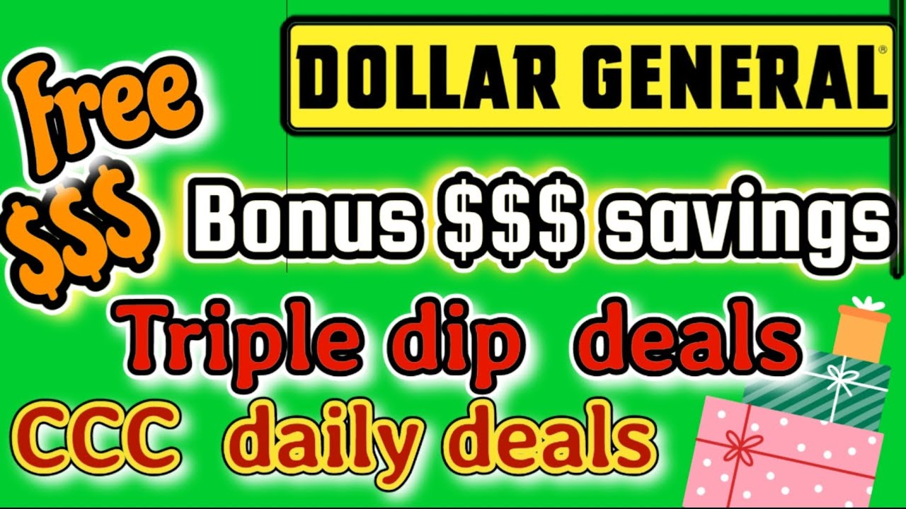 Dollar General Bonus Dollars YouTube