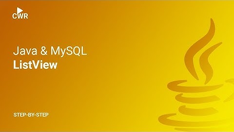 Java JavaFX Populate ListView with Database Data Load Data From MySQL