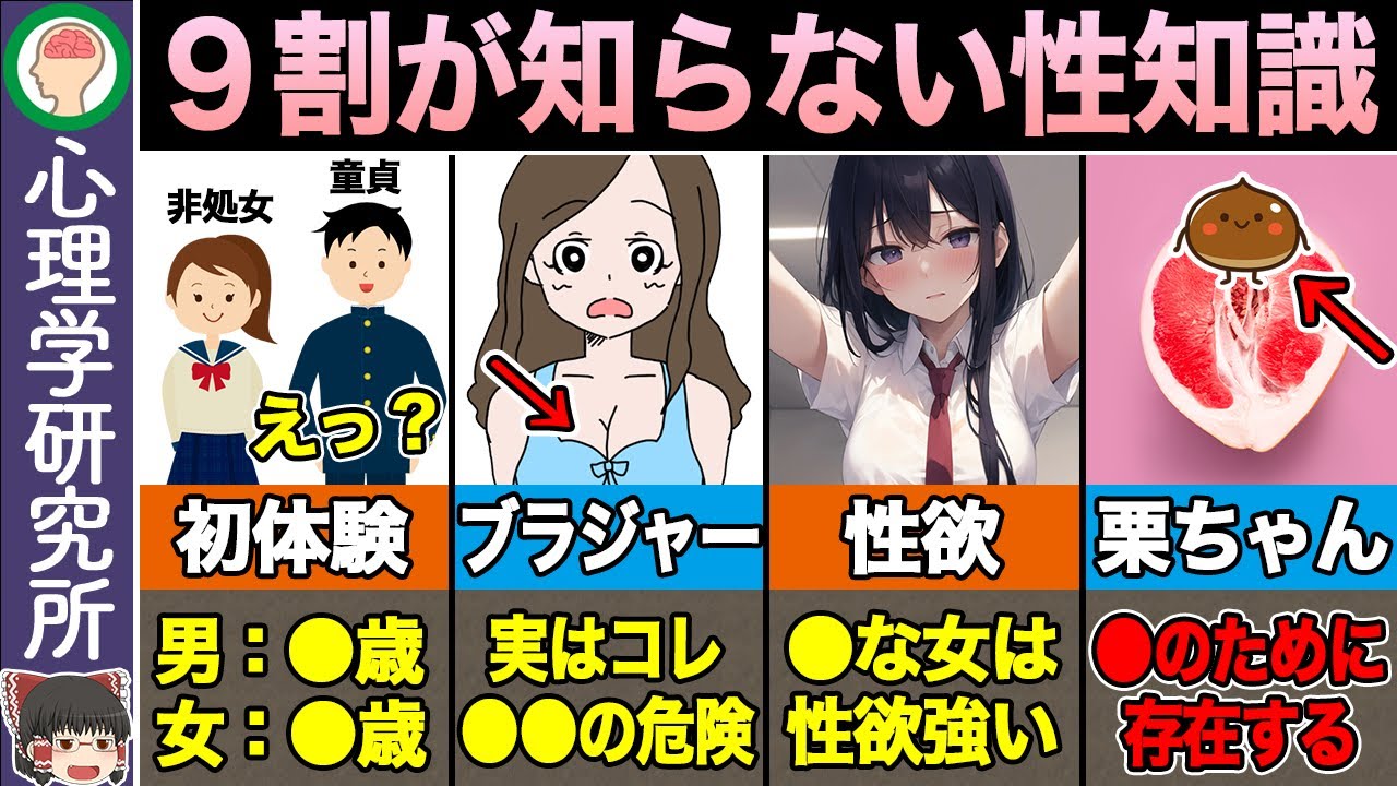 【7選】学校では絶対に教えてくれない役立つ性知識【性教育】