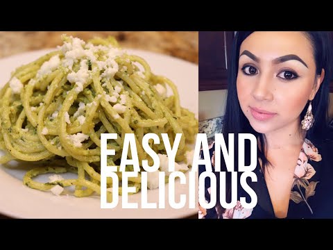 Cooking with Me: Highly Requested!!! Green Spaghetti