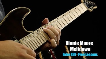 Vinnie Moore - Meltdown - Intro Riff - Free Lessons