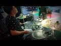 Ngamen diCafe .. cover lagunya U2&#39; with or without you .. #drumCam #novan_satria