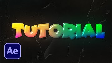 Create A Rainbow Text Effect In After Effects | Coloful Text Tutorial