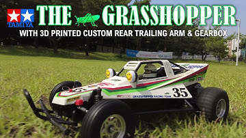TAMIYA GRASSHOPPER WITH CUSTOM 3D PRINTED REAR GEARBOX AND TRAILING ARM! 타미야그래스호퍼 커스텀 트레일링 암 컨버젼