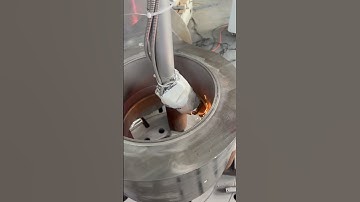 The inner wall of the workpiece is laser cladding welded to 5mm.#lasercladding #lasercladdingsystem