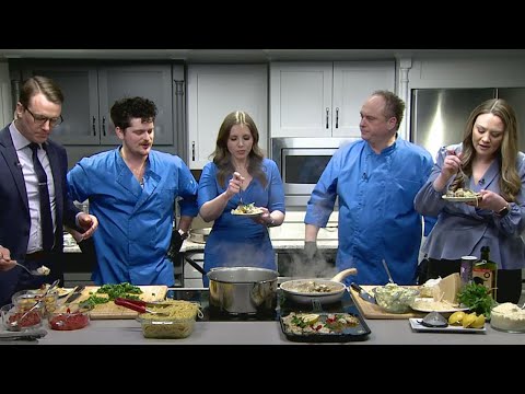 Tasting Olivia's Linguine with Clams, Chicken Rustica