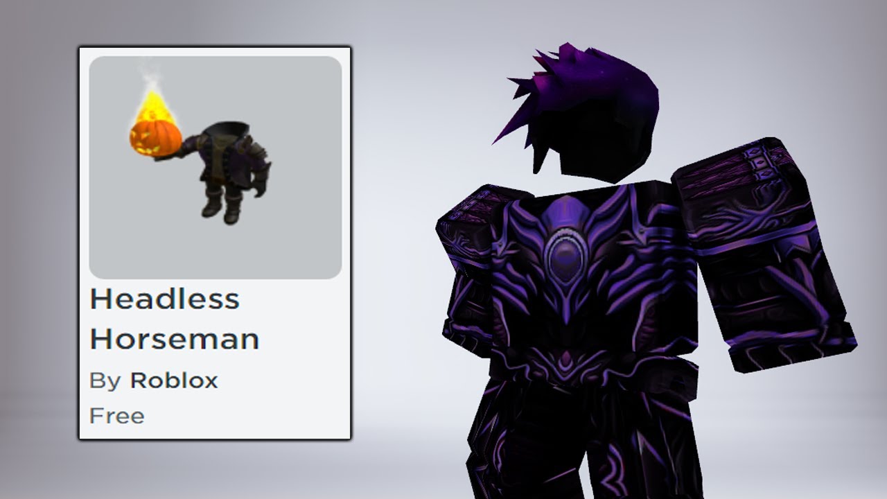 RBXNews on X: Headless Horseman is now available for free in the Roblox  Marketplace!  / X