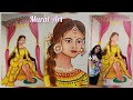 Mural Art in USA, Beautiful Indian bridal on huge wall, Indian wedding painting at boutique