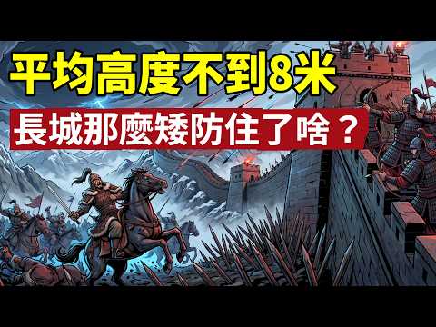 長城那麼矮到底防住了啥？平均高度不到8米，它不但掐斷了游牧民族的生路，還順手把幾千裏外的歐洲坑慘了。