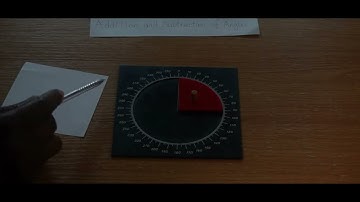 Subtraction of Angles (Montessori Protractor) - Montessori Geometry