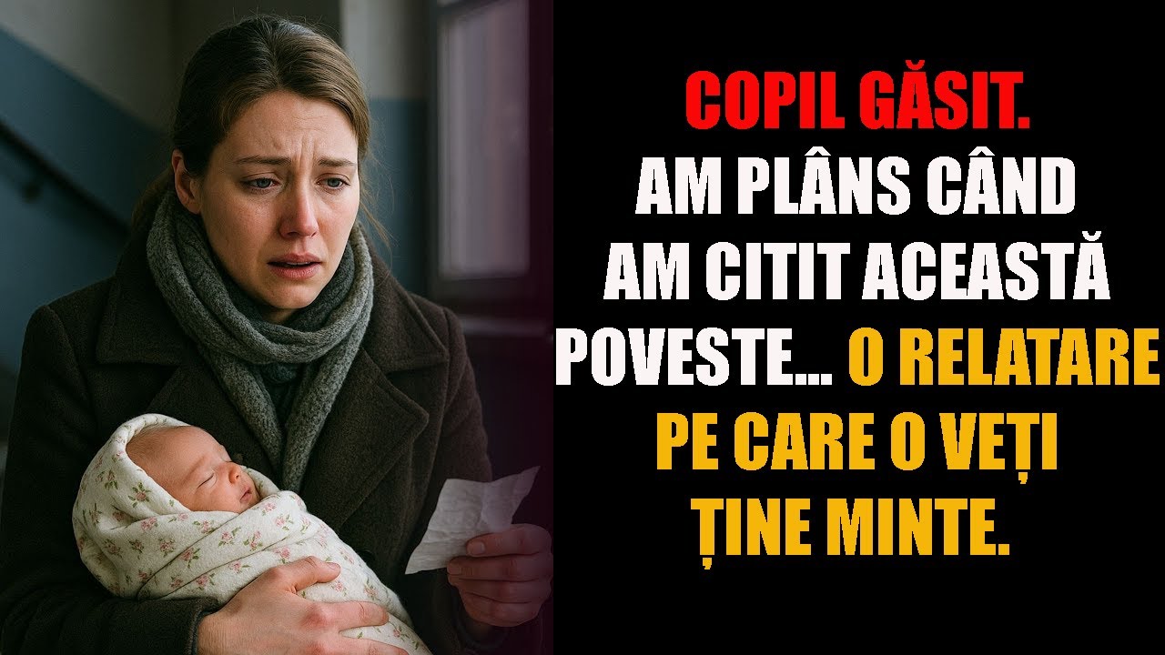 COPIL GĂSIT. Am plâns când am citit această poveste... O relatare pe care o veți ține minte.