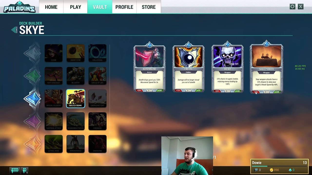 Paladins Deck building 2 Skye YouTube
