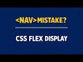 HTML nav Tag Explained | CSS Flex Display Navbar for Beginners