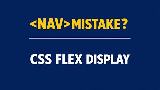 HTML nav Tag Explained | CSS Flex Display Navbar for Beginners