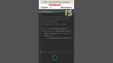 Program - 7 | Palindrome Program in java Using StringBuilder #Shorts #java #coding