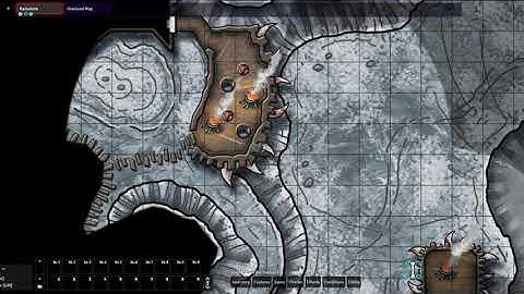 Multilevel Karkolohk Map on Foundry VTT