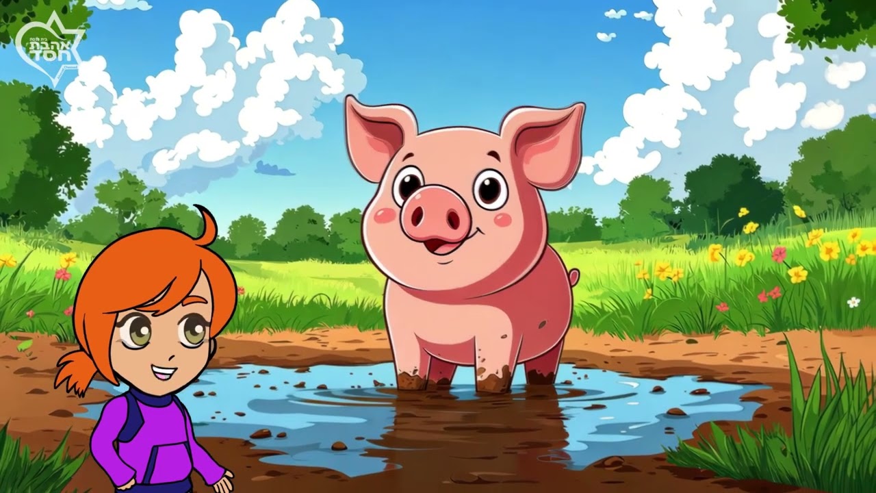 Hebraico para Crianças - Os Animais da Fazenda!