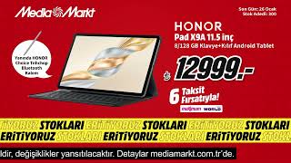 Stokları Eritiyoruz Honor Pad X9A Klavyeli Tablet Mediamarktta 12999 Tl