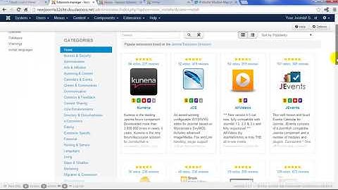 how install extensions in joomla and where download